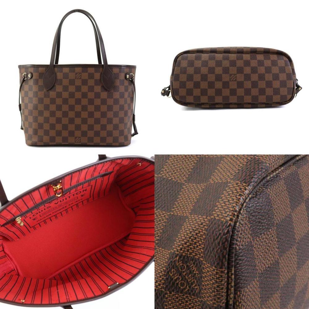 Louis Vuitton LOUIS VUITTON Handbag Tote Bag Damier Neverfull PM Canvas Ebene... - Picture 3 of 5